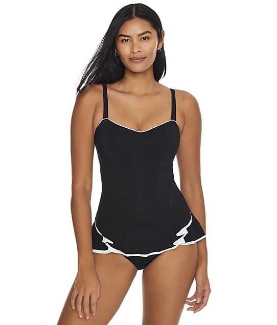 Profile by Gottex Belle Curve Underwire Swim Dress in Black(Full Sets) E2212-2D18