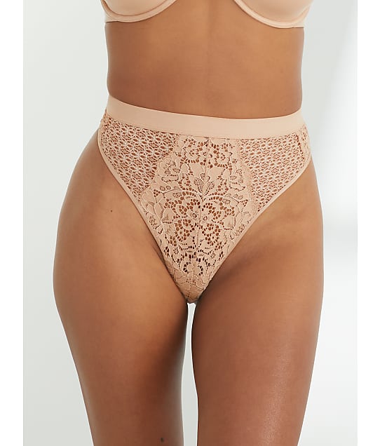 Reveal The Chloe Lace High-Waisted Brief in Nude RR0016