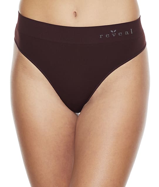 Reveal Seamless High-Waist Thong in Chocolate RRS004