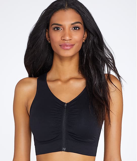 zip front comfort bra