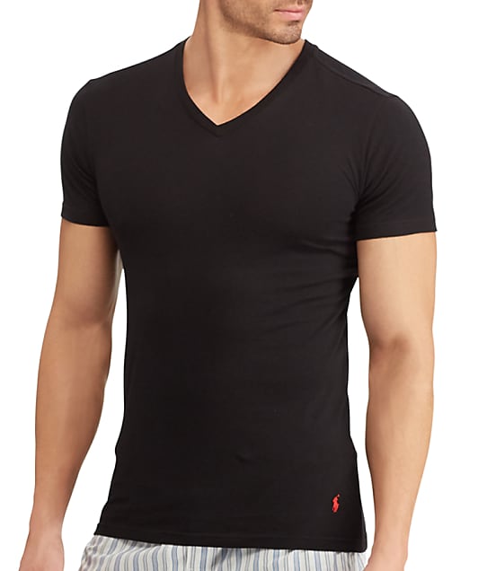 Polo Ralph Lauren Slim Fit Cotton V-Neck T-Shirt 3-Pack & Reviews ...