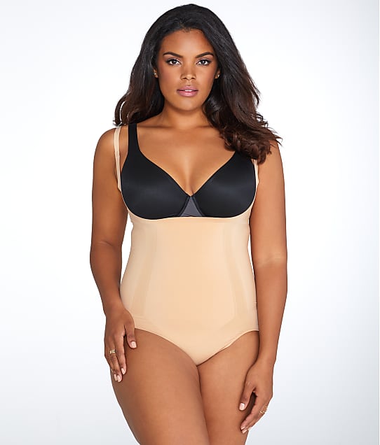 SPANX Plus Size OnCore Firm Control Open-Bust Bodysuit in Soft Nude 10129P