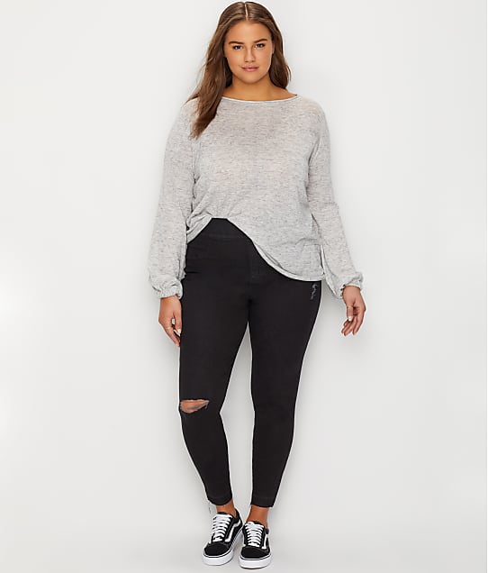 SPANX Plus Size Distressed Denim 