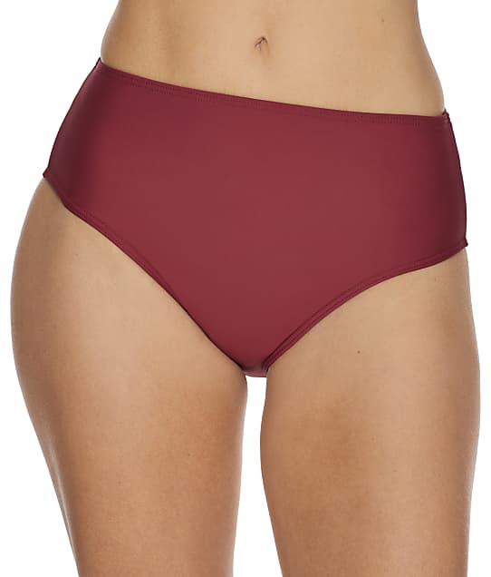 Sunsets Tuscan Red High Road Bikini Bottom in Tuscan Red(Front Views) 30B-TUSRE