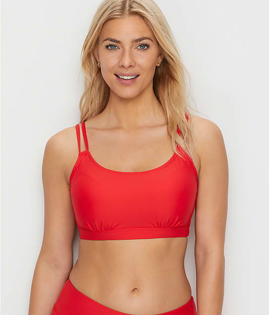 Sunsets Scarlet Taylor Underwire Bikini Top in Scarlet(Front Views) 56D-SCRL