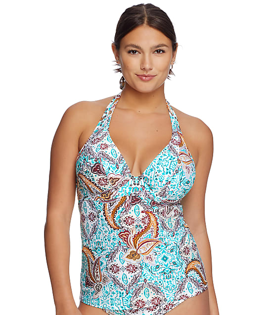 Sunsets Moroccan Market Muse Halter Underwire Tankini Top in Moroccan Market 73D-MORMA