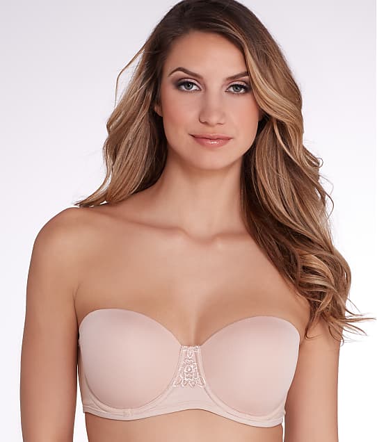 Vanity Fair Beauty Back Back Smoothing Strapless T-Shirt Bra in Rose Beige(Front Views) 74380