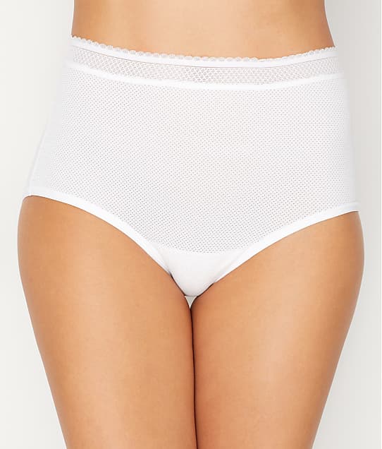 Warner's Breathe Freely Brief in White(Front Views) RS4901P
