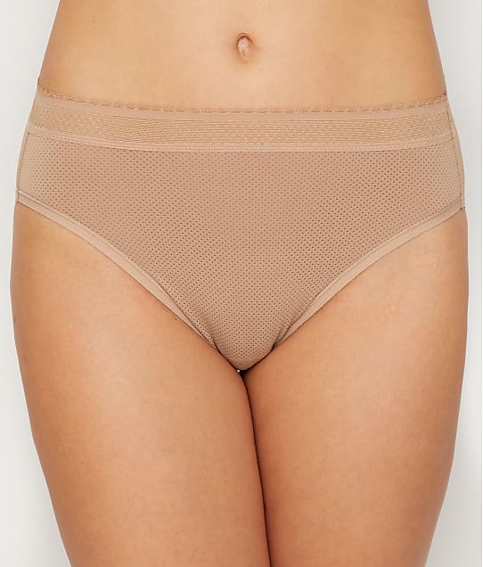 Warner's Breathe Freely Hi-Cut Brief in Toasted Almond(Front Views) RT4901P