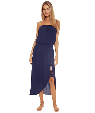 Becca Ponza Woven Strapless Dress Cover-Up