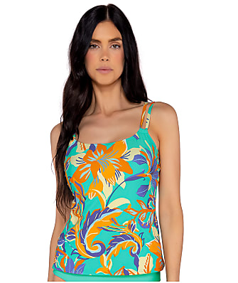 Sunsets Water Lily Taylor Underwire Tankini Top