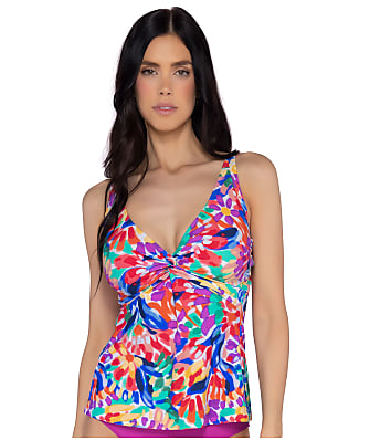 Sunsets Living Color Forever Underwire Tankini Top