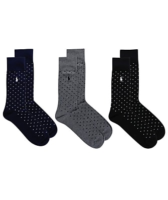 Polo Ralph Lauren Assorted Dot Dress Socks 3-Pack