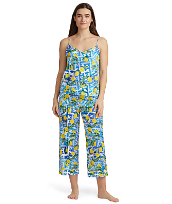 Bedhead Make Lemonade Cropped Woven Pajama Set