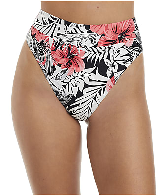 Camio Mio Coral Tropics High-Waist Bikini Bottom