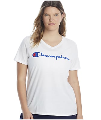 Champion Plus Size Graphic V-Neck Tee
