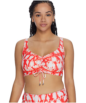 Coco Reef Coast Tie Dye Elevate Shirred Underwire Bikini Top