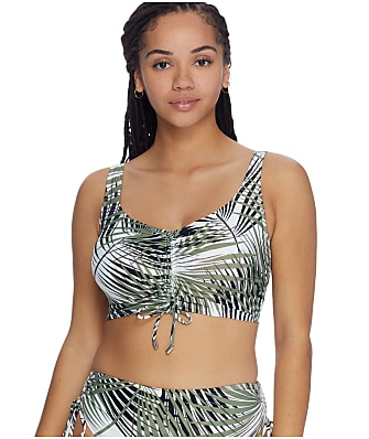 Coco Reef Endless Summer Palm Elevate Shirred Underwire Bikini Top