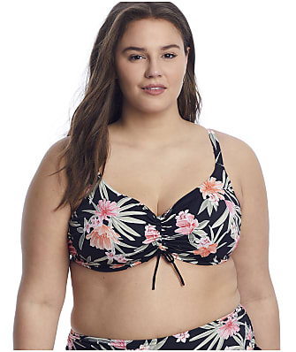 Elomi Plus Size Dark Tropic Underwire Bikini Top