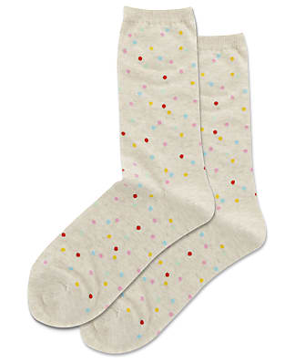 Hot Sox Confetti Dot Crew Socks