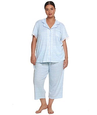 Karen Neuburger Plus Size Seaside Dreams Knit Capri Pajama Set
