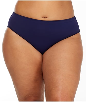 Leilani Plus Size Solids Smoothing Bikini Bottom
