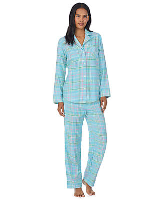 Lauren Ralph Lauren Brushed Twill Flannel Pajama Set