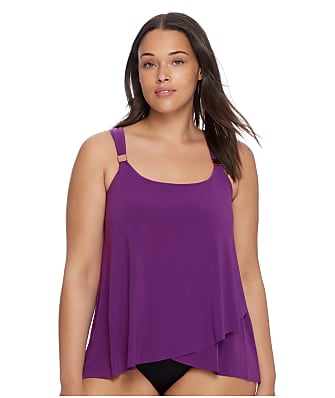 Miraclesuit Solid Dazzle Underwire Tankini Top