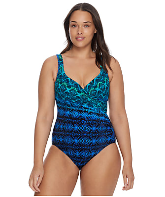 Miraclesuit Ocean Ombre It's A Wrap Underwire One-Piece