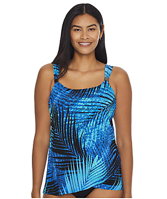 Miraclesuit Shadowcat Dazzle Underwire Tankini Top DD-Cups