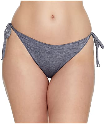 Miss Mandalay Denim Lurex Brazilian Side Tie Bikini Bottom