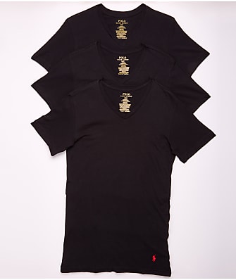 Polo Ralph Lauren Classic Fit Cotton V-Neck T-Shirts 3-Pack