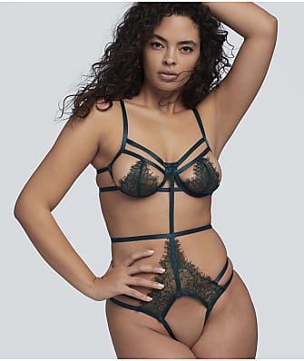 Roma Strappy Crotchless Teddy