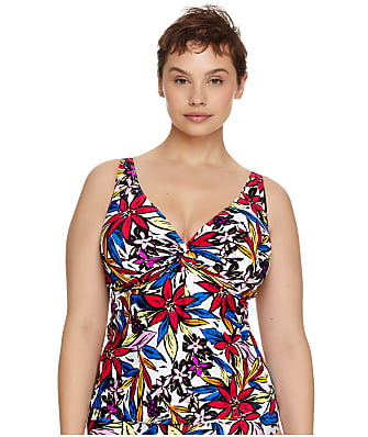 Sunsets Bold Blossom Forever Underwire Tankini Top