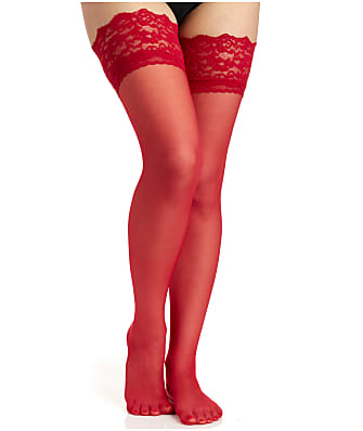 LIP SERVICE FENCE NET THIGH HIGHS TIGHTS RED 26-033 RED 
