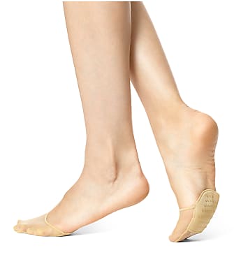 Women Sabra Toe Covers Socks Nude One Size Slip Resist Foot Protectors Set Of 2 