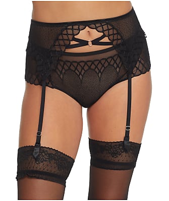 Extra-Plus Sizes 9X-12X Stretchy Powernet Vintage-New Nude Garter Belt Garters 