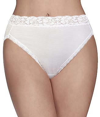 Precision Lace Hi Cut Brief White, The Knicker