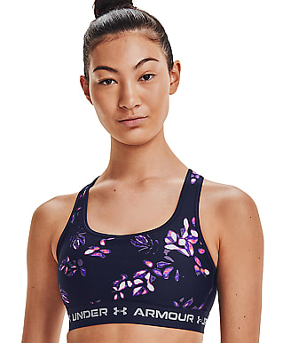 Under Armour Crossback Mid-Impact Printed Sports Bra