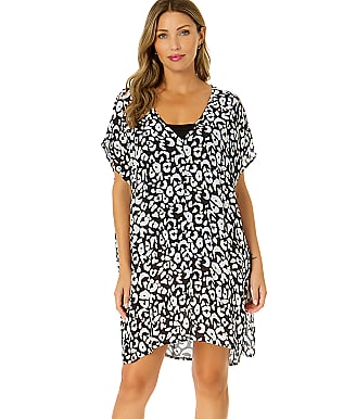 Anne Cole Signature Wild Cat Easy Tunic Cover-Up