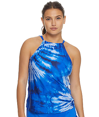 24th & Ocean Going Spiral High-Neck Underwire Tankini Top
