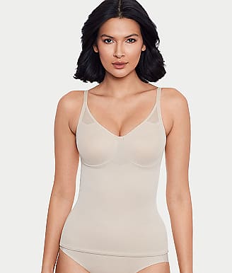 SHAPERIN Women Camisole with Built-in Bra Cup Strap Supportive Padded Tank  Top Layering Cami Undershirt