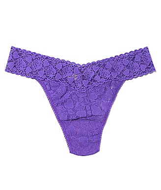 Cotton & Lace Thong 3-Pack