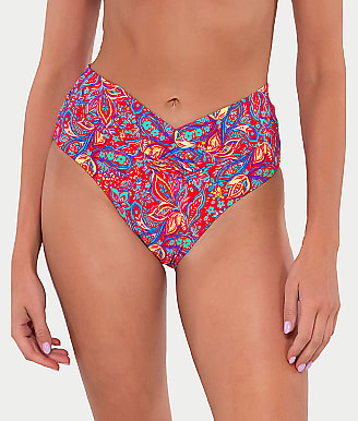 Sunsets Printed Summer Lovin' V-Front Bikini Bottom