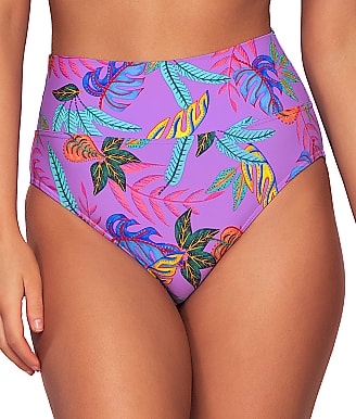 Sunsets Isla Bonita Fold-Over High-Waist Bikini Bottom