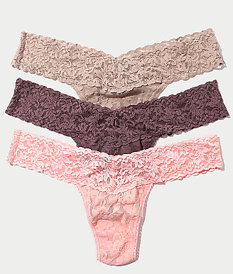 Hanky Panky Signature Lace Low Rise Thong Fashion 3-Pack