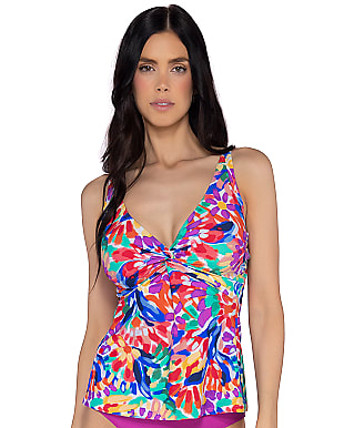 Sunsets Living Color Forever Underwire Tankini Top