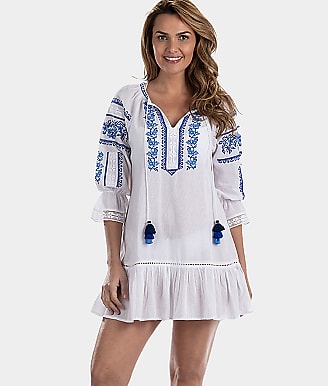 Dotti Embroidered Tunic Cover-Up