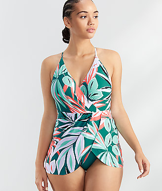 Anne Cole Signature Zesty Tropical Swim Dress