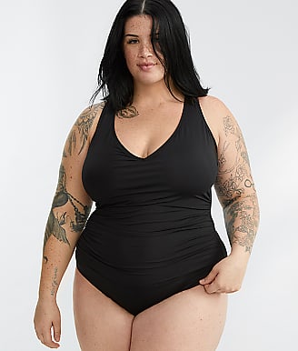Anne Cole Signature Plus Size Live In Color Cross-Back One-Piece